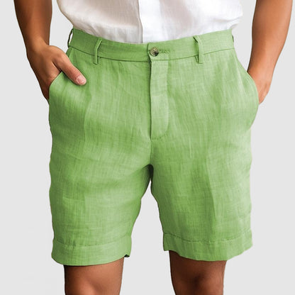 Gentleman's Casual Cotton Linen Shorts