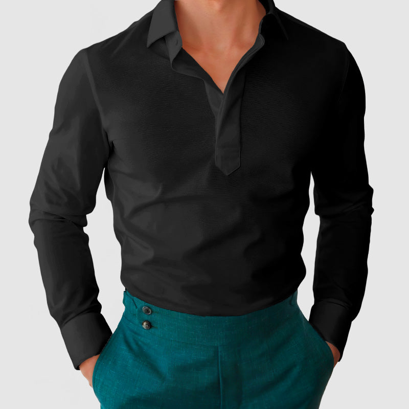 Gentleman's Lapel Cotton Shirt