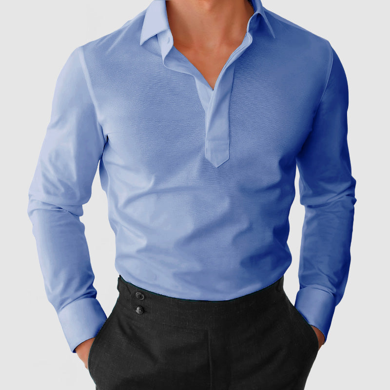 Gentleman's Lapel Cotton Shirt