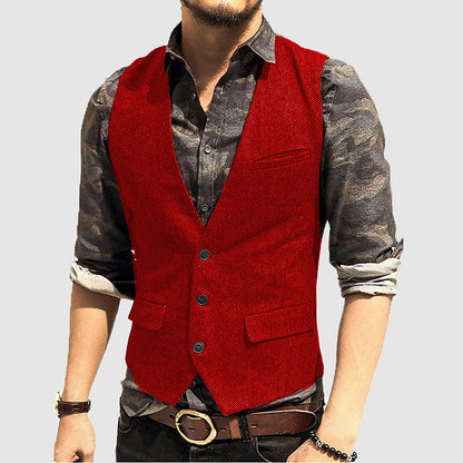 Men's Textured Vest