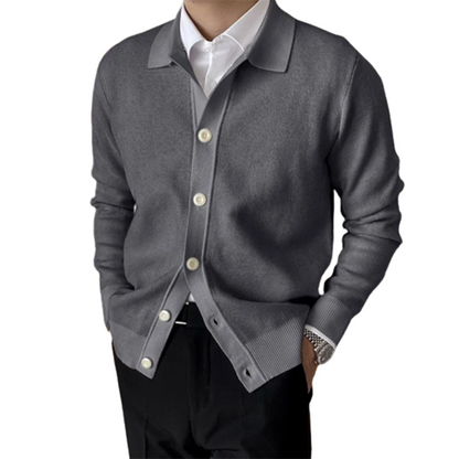 Men's Lapel Knitted Sweater Cardigan