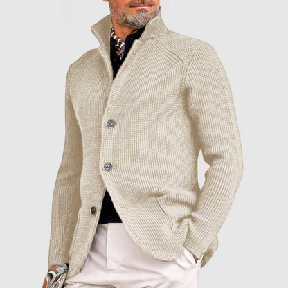 Men's Elegant Lapel Knitted Pocket Jacket( NEW )