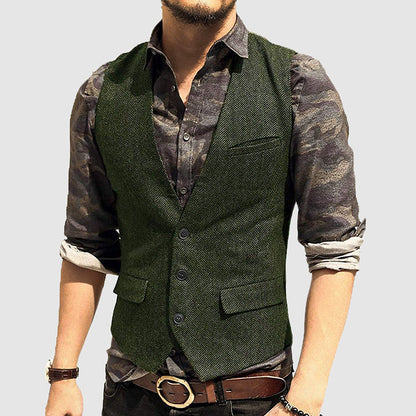 Men's Textured Vest