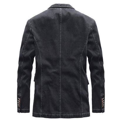 Men's Business Casual Denim Jacket