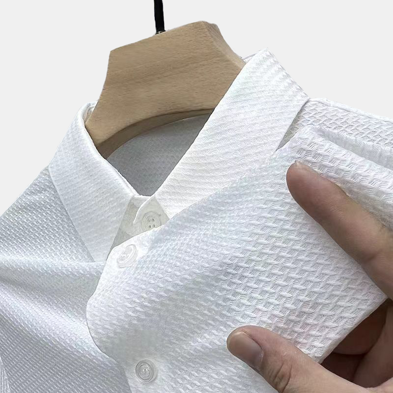 Men's Ice Silk Shirt Thin Breathable Shirt