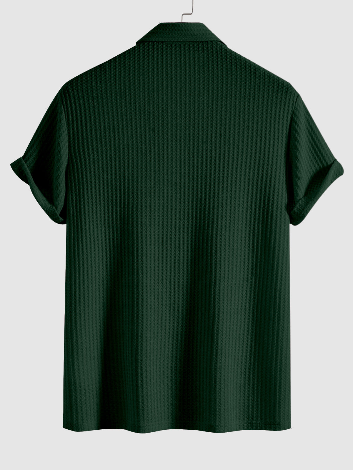 Men's Knitted Waffle Polo Shirt