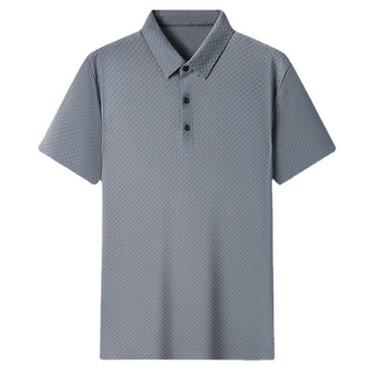 Gentleman's High Quality Ice Silk Textured Polo Shirt