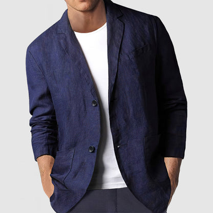 Gentleman's Casual Comfortable Cotton Linen Blazer