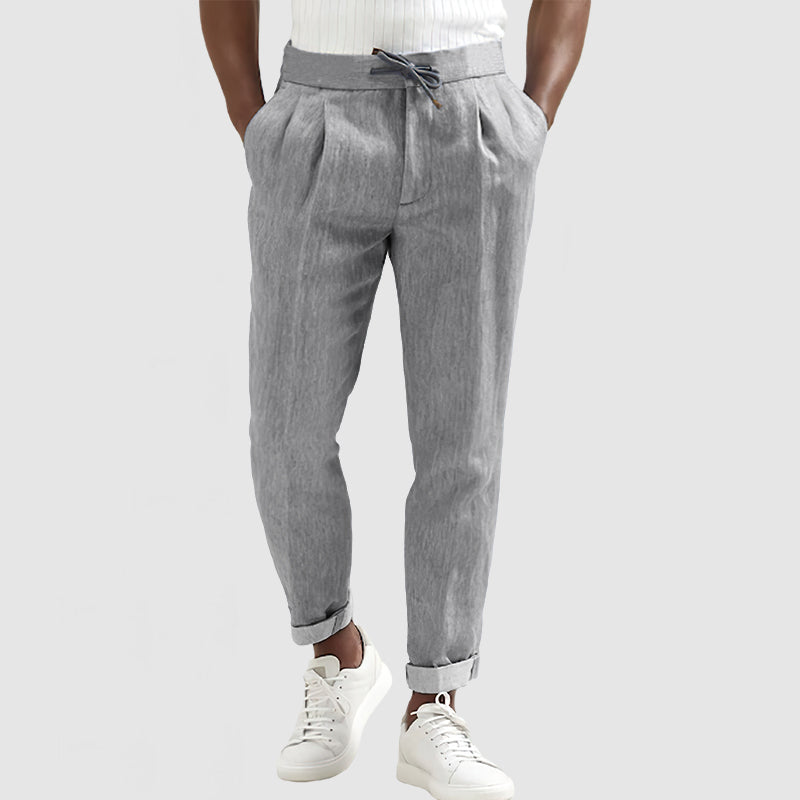 Gentleman's Cotton Lace-Up Trousers