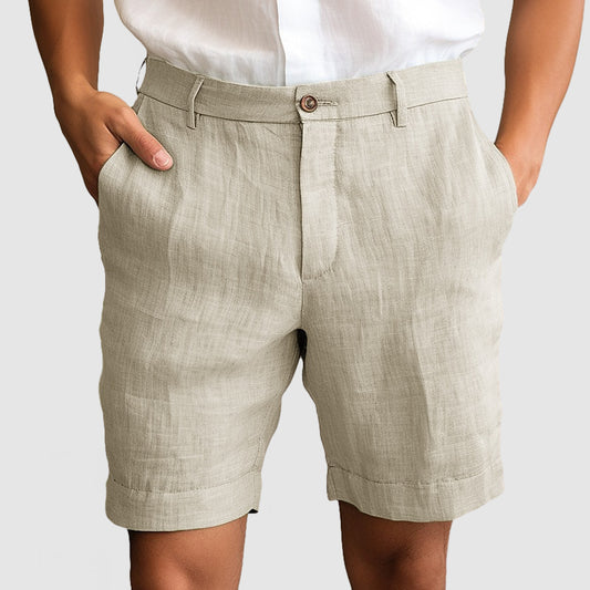 Gentleman's Casual Cotton Linen Shorts