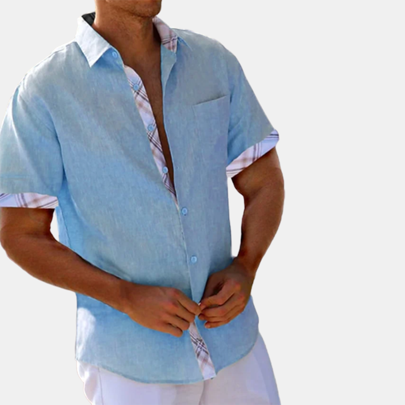 Men's Linen Shirt Summer Shirt Casual Shirt Beach Shirt