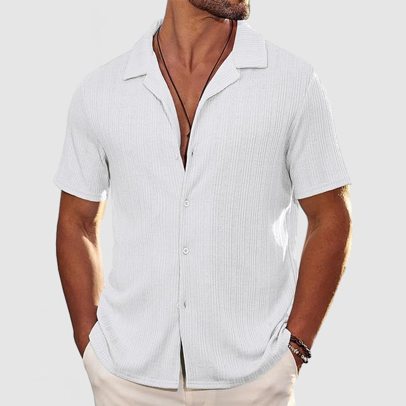 Men's Casual Knit Short Sleeve Shirt