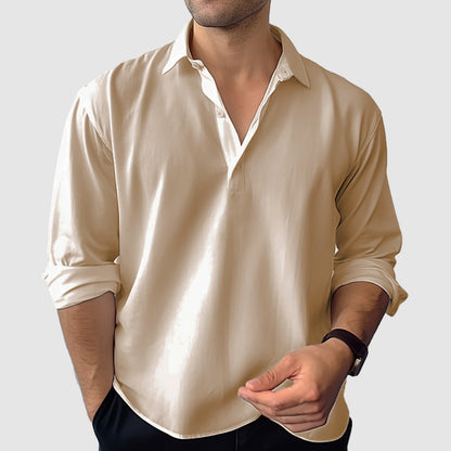 Men's casual long sleeve shirt