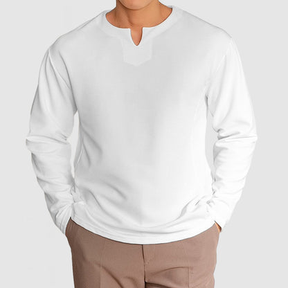 Gentleman's Simple V-Neck Cotton T-Shirt