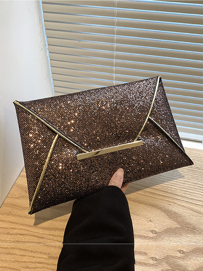 Women's Bling Sequin Decor Clutch Bag