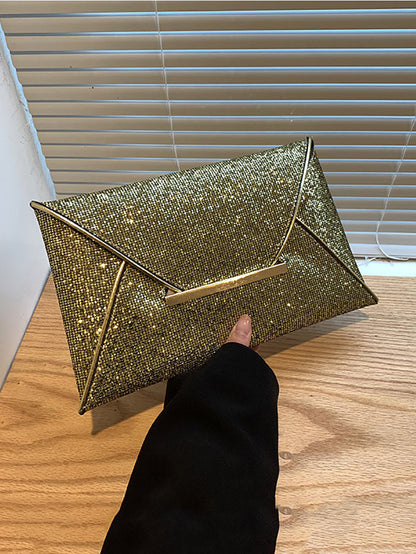 Women's Bling Sequin Decor Clutch Bag