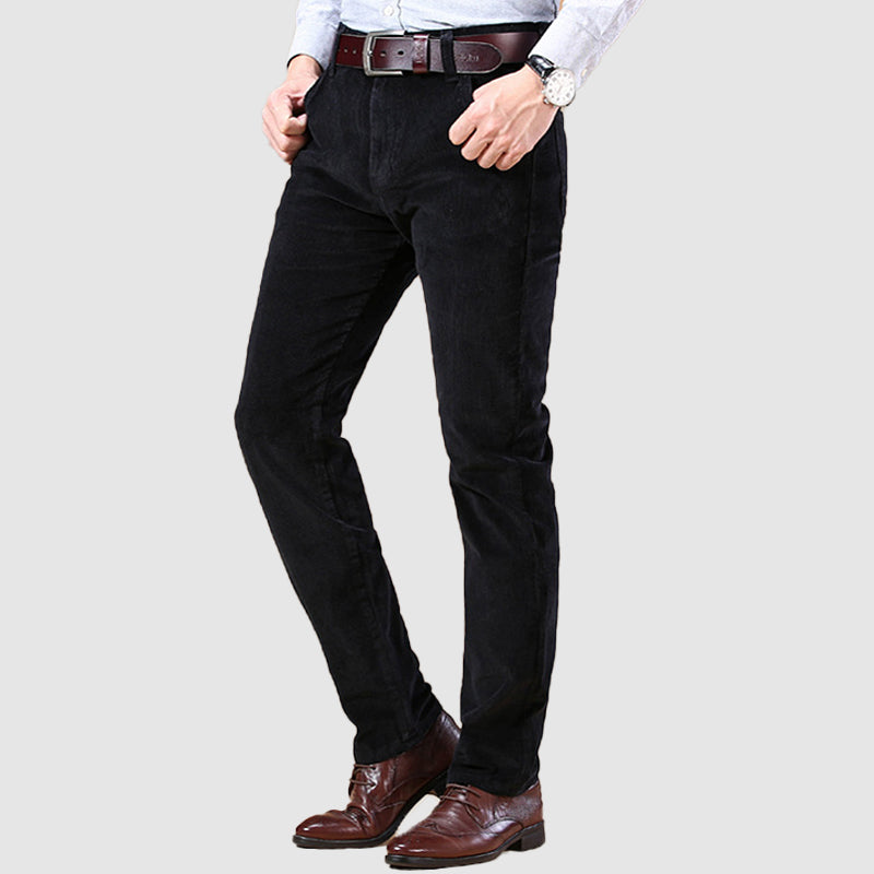 Men's Casual Corduroy Elastic Long Pants