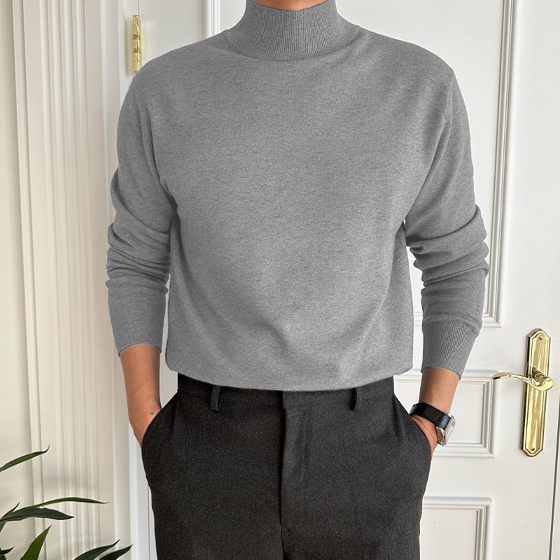 Men's Basic Bottom Cashmere Sweater (NEW)