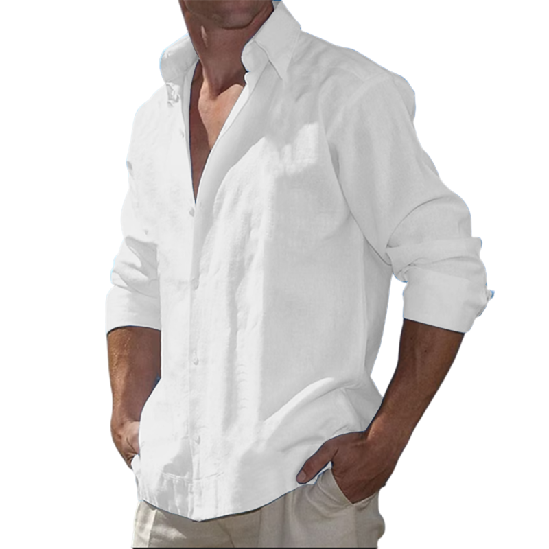 Men's  Cotton  Casual Long Sleeve Shirt