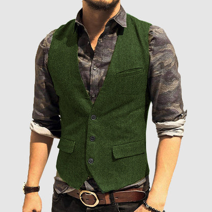 Men's Textured Vest