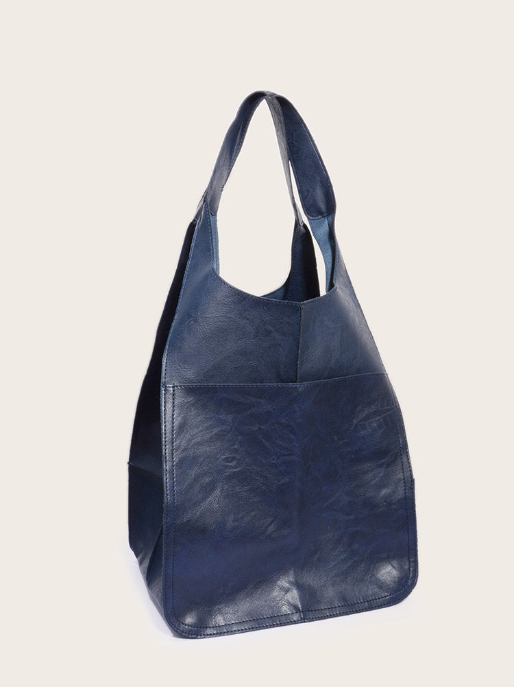 Women's Large Capacity Leather Tote