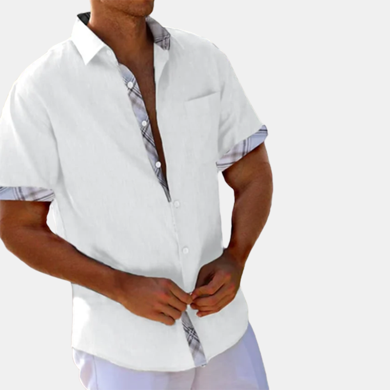 Men's Linen Shirt Summer Shirt Casual Shirt Beach Shirt