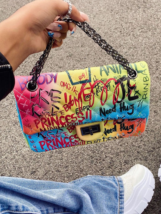 Women's Graffiti Crossbody Bag