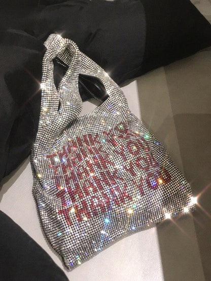 Women's Thank You Sequins Bag