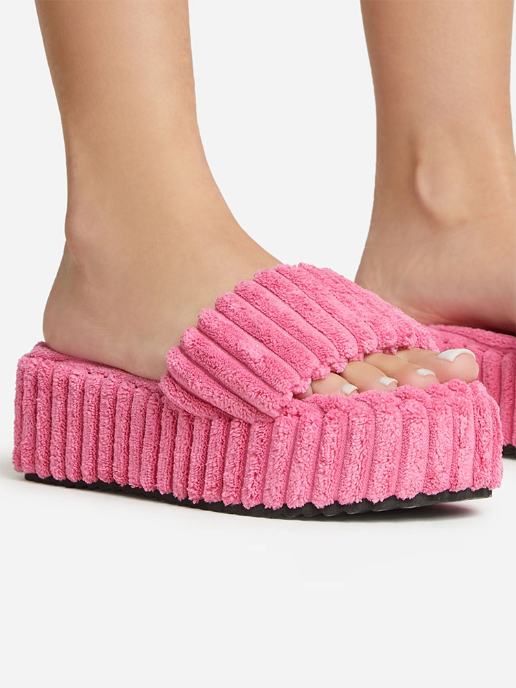 Toweling Platform Slide