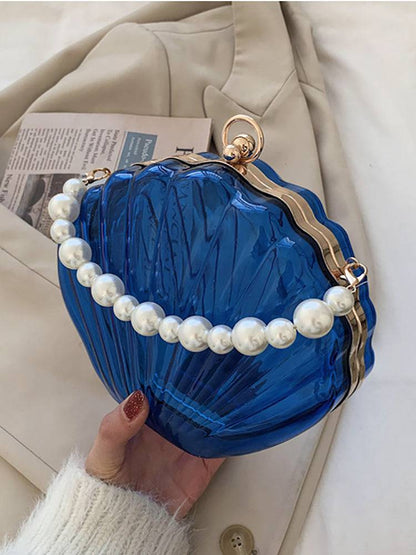 Women's Pearl Decor Dome Bag