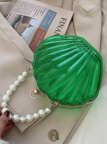 Women's Pearl Decor Dome Bag