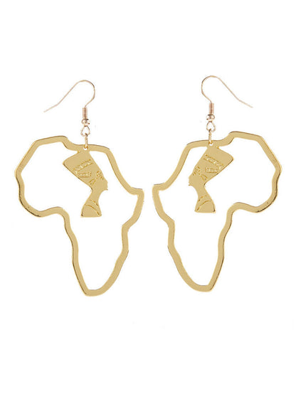 Women's African Queen Hoop Earrings