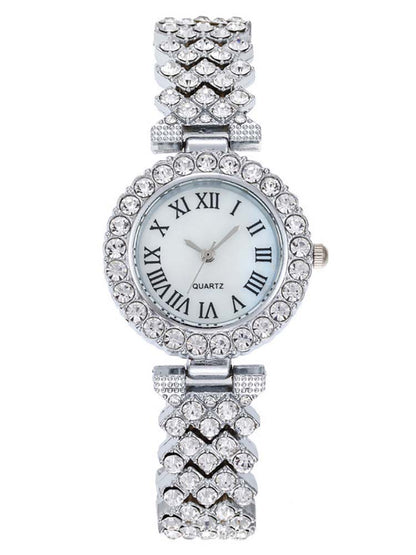 Women's Rhinestone Watches Bracelet Set