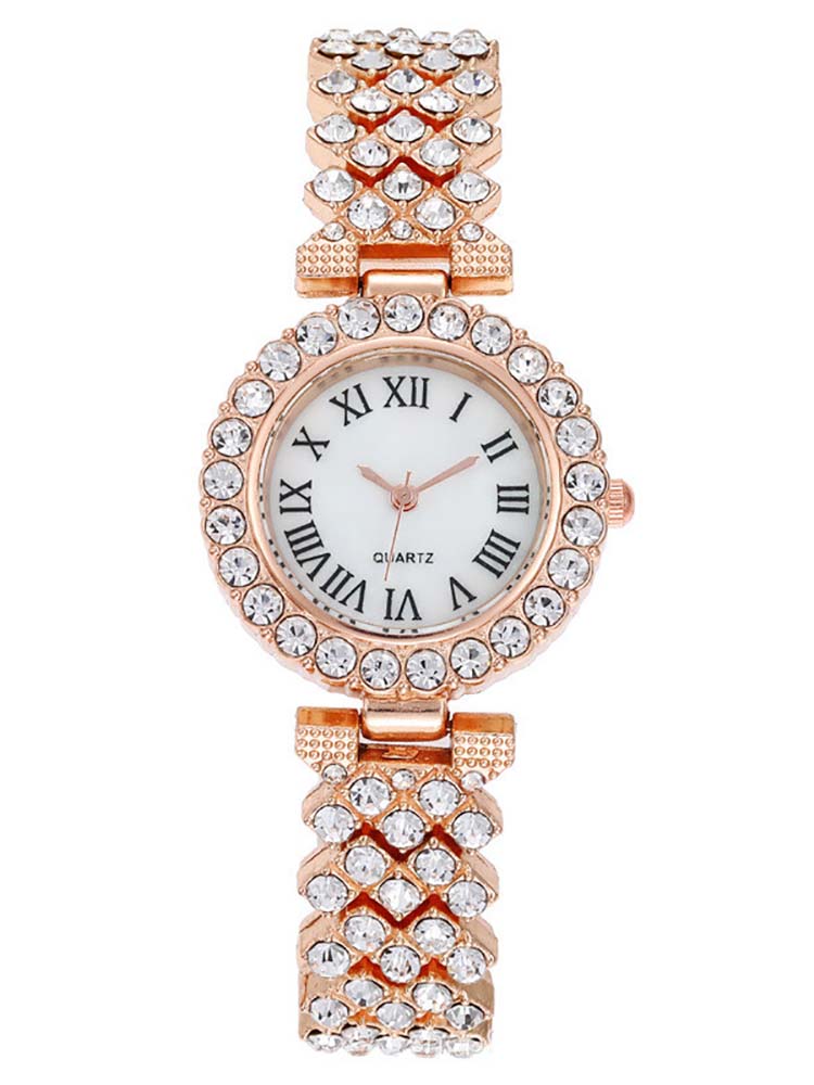 Women's Rhinestone Watches Bracelet Set
