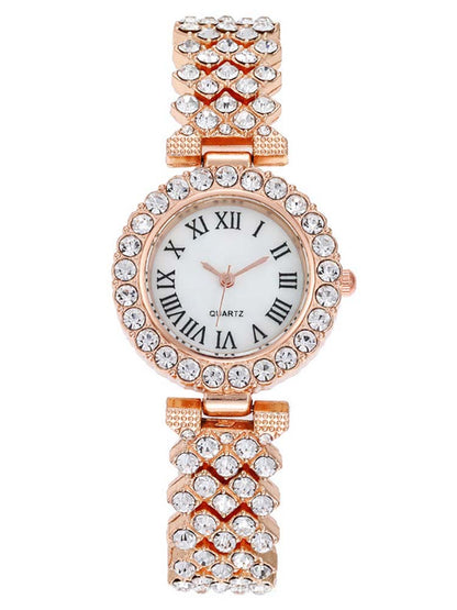 Women's Rhinestone Watches Bracelet Set