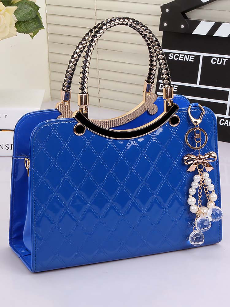 Women's Rhombus Solid Color Handbag