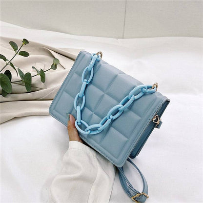 Women's Minimalist Embossed Decor Crossbody Bag