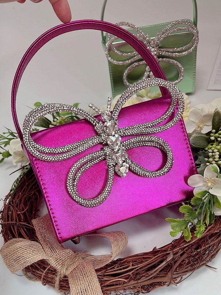 Women's Butterfly Rhinestone Clutch