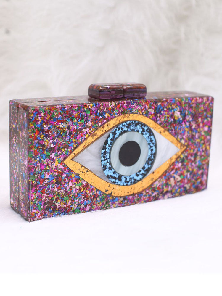 Women's Colorblock Eye Box Bag