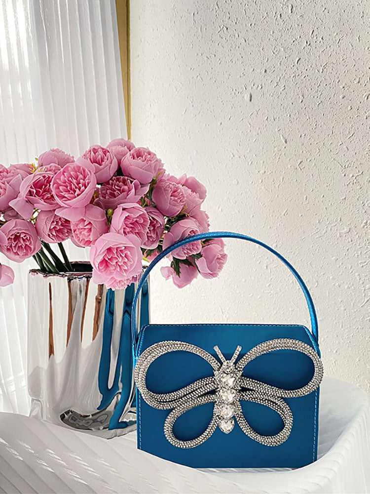 Women's Butterfly Rhinestone Clutch