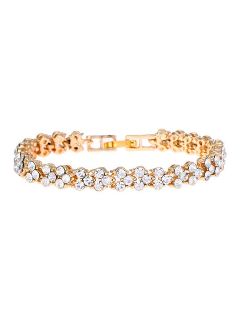 Women's Rhinestone Watches Bracelet Set