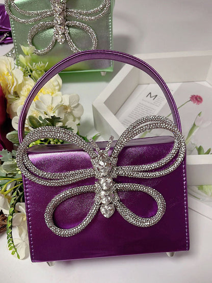 Women's Butterfly Rhinestone Clutch