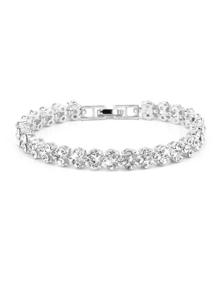 Women's Rhinestone Watches Bracelet Set