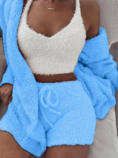 Fuzzy 3 Piece Cozy Set