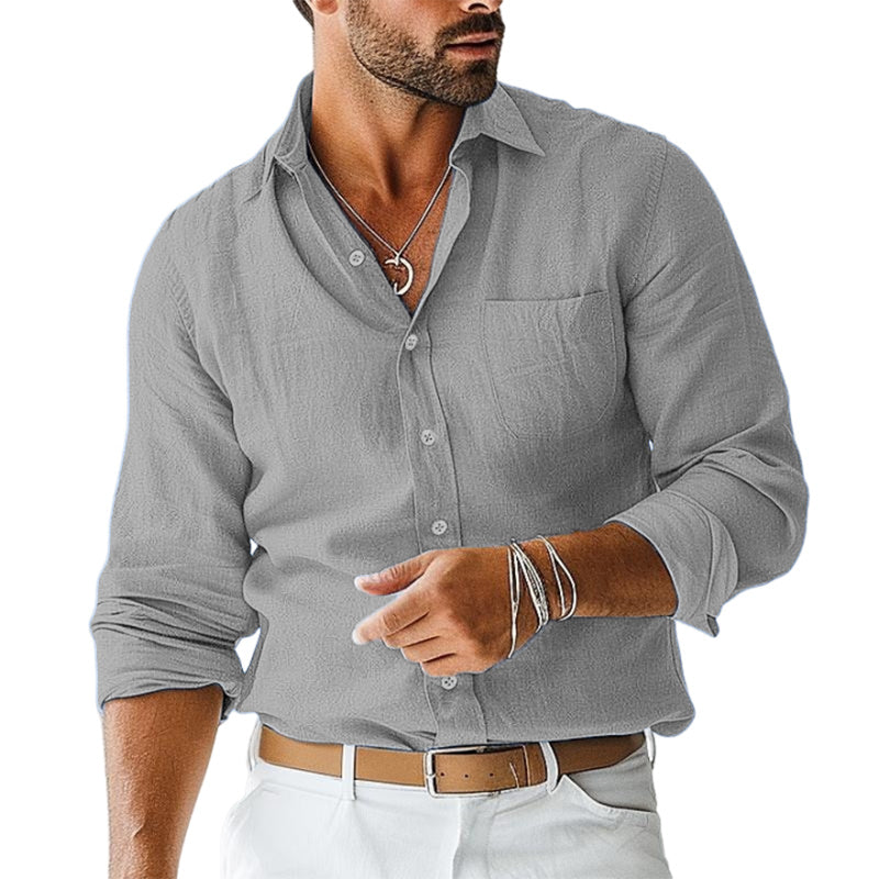 Gentleman's casual basic shirt