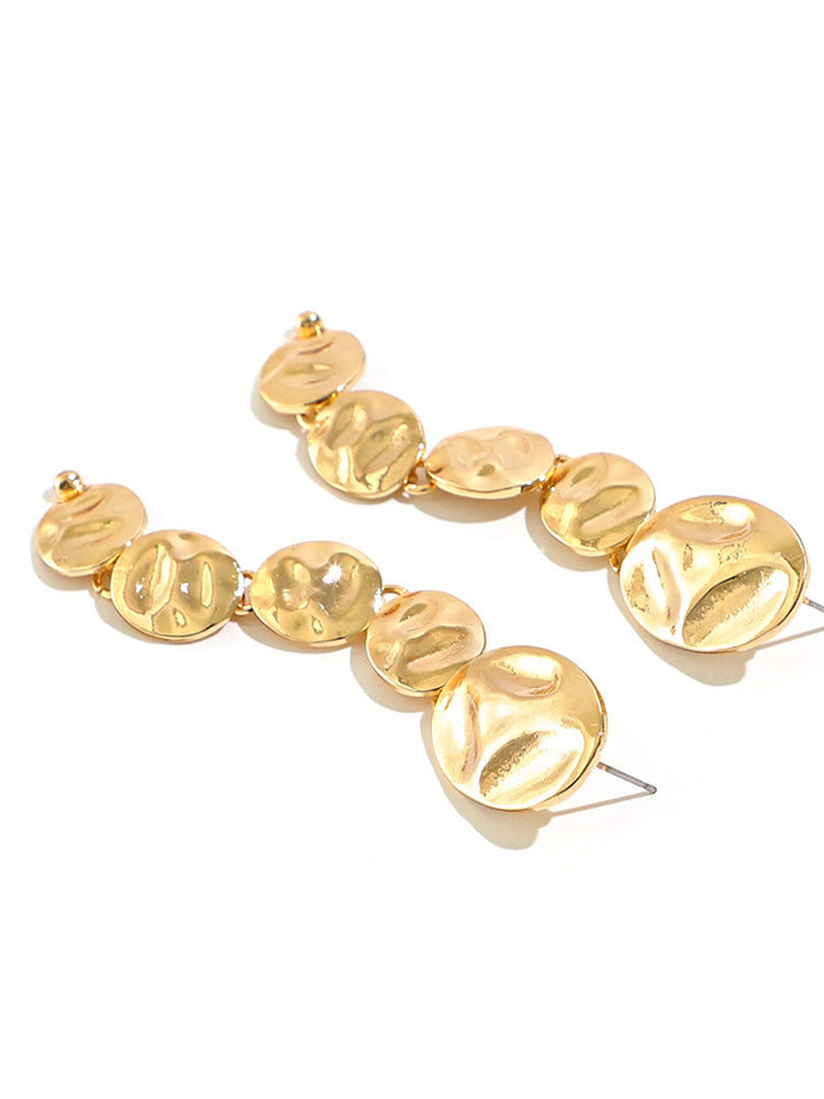 Women's Metal Detail Asymmetric Earrings