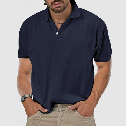 Men's Casual Everyday Cotton Short Sleeve Polo Shirt