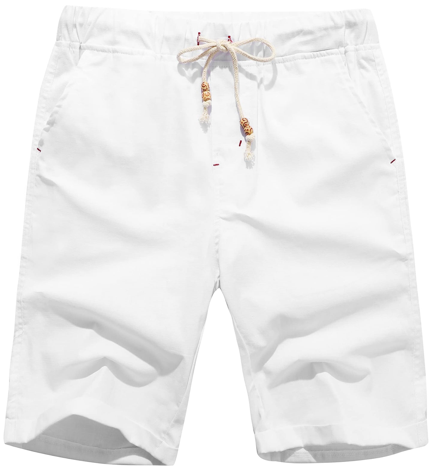 Men's Drawstring Linen Beach Shorts