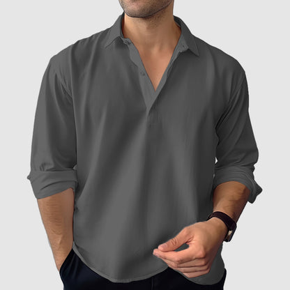 Men's casual long sleeve shirt