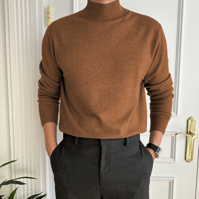 Men's Basic Bottom Cashmere Sweater (NEW)